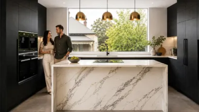 Custom built-in cabinetry in a Melbourne home showing made-to-measure storage, shelving and premium joinery finishes.